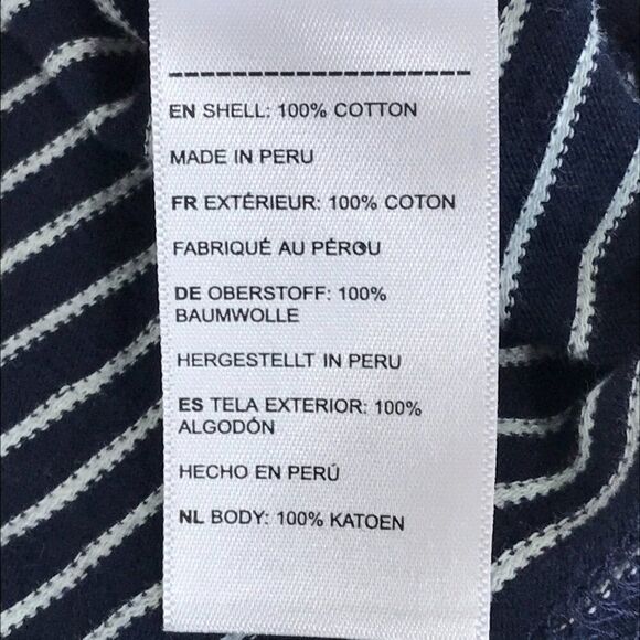 UNTUCKit Lambert Long Sleeve Shirt Men's Large Striped 100% Cotton Knit Casual - Picture 9 of 9